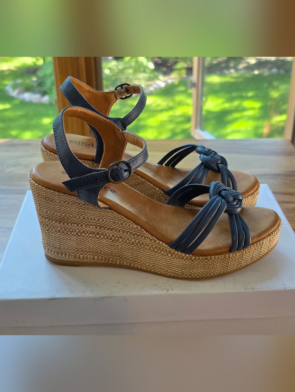 Sundance Morning Glory Espadrille Wedge Sandals, NWB/Women's Size Eur 38